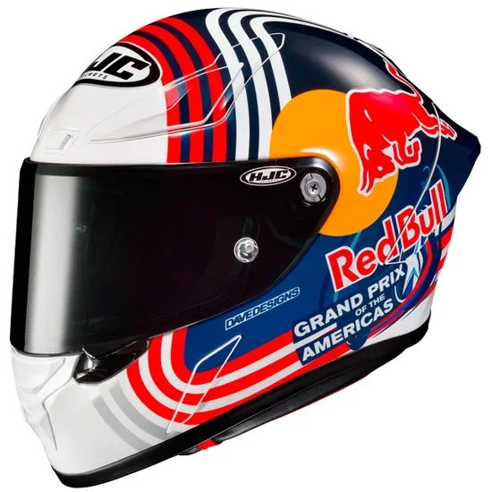 Capacete HJC RPHA 1 Red Bull Azul/Branco/Vermelho (Tricomposto